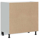 Kitchen Base Cabinet Lucca Concrete Grey Engineered Wood 853741