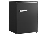 Under Counter Fridge, 85L Small Retro Refrigerator with Chiller Box, Adjustable Thermostat, Glass T3398P342470