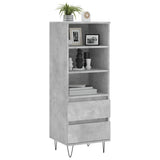 Highboard Concrete Grey 40x36x110 cm Engineered Wood 831512