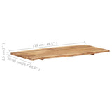 Table Top Solid Acacia Wood 118xx2.5 cm 286333