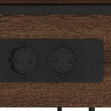 Bedside Cabinet Brown Oak 41 x 28 x 76 cm Engineered Wood 859579