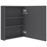 LED Bathroom Mirror Cabinet Shining Grey 50x14x60 cm 326483