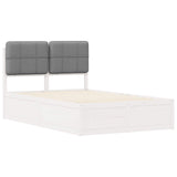 Bed Frame with Upholstered Headboard Light Grey 120 x 190 cm 3405546