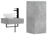 Bathroom Furniture Set 2 pcs Concrete Grey 33 x 34.5 x 100 cm 3406096