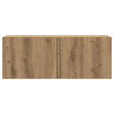 7 Piece TV Cabinet Set Wall-mounted Artisan Oak Engineered Wood 3329014