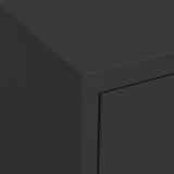 Storage Cabinet Anthracite Steel 80 x 35 x 101.5 cm Levelers 336159