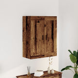 Wall Mounted Cabinet Old Wood 69.5x34x90 cm Engineered Wood 857310