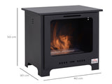 Freestanding Ethanol Fireplace, Bioethanol Fire with 0.9L Tank, 3 Hours Burning Time for Indoor, T3398P378817