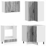 Kitchen Unit LUCCA 8 pcs Grey Sonoma Engineered Wood 3438397