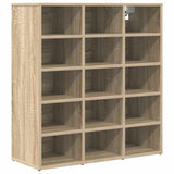 Shoe Cabinet Sonoma oak 77.5 x 30 x 83.5 cm Engineered wood 808723
