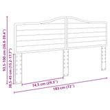 Headboard Concrete Grey Engineered wood 887971
