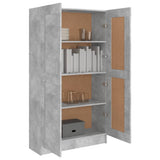Book Cabinet Concrete Grey 82.5x30.5x150 cm Engineered Wood 802727