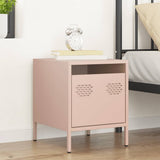 Bedside Cabinet Pink 35x39x43.5 cm Steel 851246