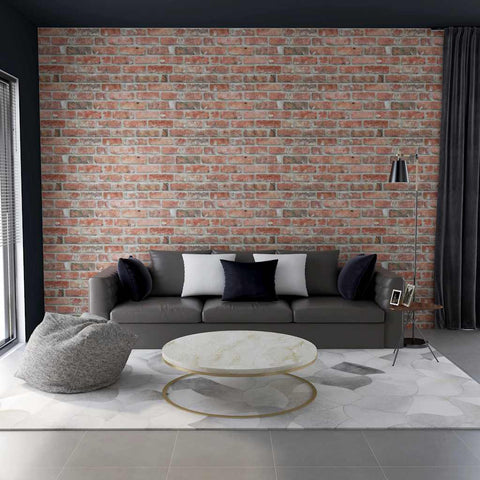 3D Wall Panels with Red Brick Design 10 pcs EPS 147195