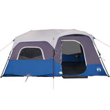 Family Tent with LED 9-Person Light Blue Quick Release 94310
