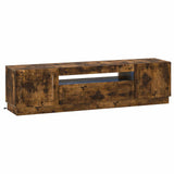 LED TV Cabinet Smoked Oak Engineered Wood 897790
