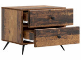 Bedside Cabinet Old Wood 43 x 34.5 x 47.5 cm Engineered Wood 895461