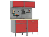 Work Cabinet Set with Drawer with Shelf with Storage 6 pcs Red 3321419