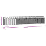 Bird Cage Anthracite 844 x 103 x 142 cm Galvanised Steel 3325147