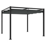 Garden Gazebo with Retractable Roof Anthracite 3x3 m Steel 4003962