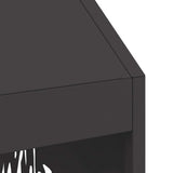 Fire Pit Black 50 x 50 x 100 cm Steel 858990