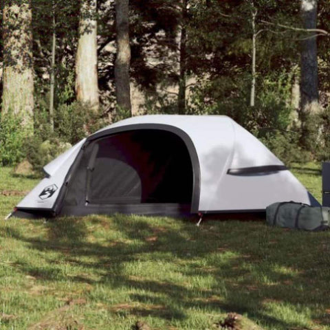 ZNTS Camping Tent Dome 1-Person White Blackout Fabric Waterproof 94562