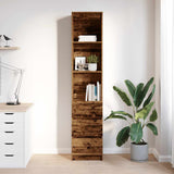 Highboard Old Wood 37.5x35x180 cm Engineered Wood 861668