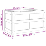 Garden Planter 90x50x50 cm Impregnated Wood Pine 837467