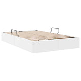 Storage Bed with Mattress Pure White 120 x 200 cm Faux leather 3369942