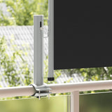 Patio Retractable Side Awning 60x300 cm Black 48352