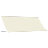 Retractable Awning Cream 350x150 cm Fabric and Steel 368762
