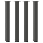 ZNTS Coffee Table Legs 4 pcs Anthracite 100-102 cm Steel 4012478