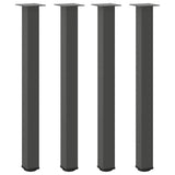 ZNTS Coffee Table Legs 4 pcs Anthracite 100-102 cm Steel 4012478