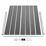 Fence Panel Set WPC 526x146 cm Grey 3070456