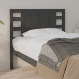Headboard Grey 81x4x100 cm Solid Wood Pine 818747