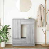 Sideboard with Drawers and Doors Grey Sonoma 73x31x90 cm 861855