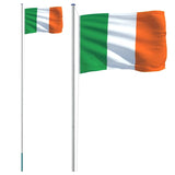 Ireland Flag and Pole 6.23 m Aluminium 3147096