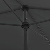 Beach Parasol Anthracite Polyester Large UV-resistant materials 314729