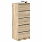 Sideboard with Drawers Sonoma Oak 37.5x35x99 cm Engineered Wood 861762