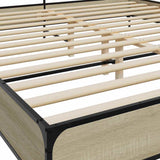 Bed Frame without Mattress Sonoma Oak 180x200 cm Super King 3280058