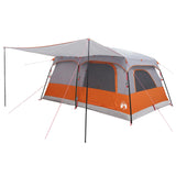 Family Tent with Roof Grey and Orange 500 x 400 x 230 cm 42028503