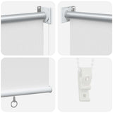 Outdoor Roller Blind UV Protection White 140 x 230 cm 42041245