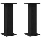Speaker Stands 2 pcs Black Oak 30 x 30 x 80 cm Engineered Wood 868056