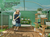 9.8 x 6.6ft Walk-In Polytunnel Greenhouse - Green T3398P322071