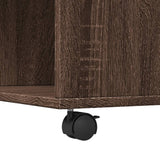 Coffee Table Brown Oak 80x80x40 cm Engineered Wood 853179