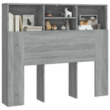 Headboard Cabinet Grey Sonoma Engineered Wood Headboard Cabinet 817247