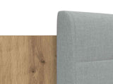 Bed Frame with Headboard with Storage Artisan Oak 150 x 200 cm 3416341