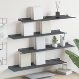 Floating Shelf 4 pcs Anthracite 80 x 18 x 2.5 cm Steel 8004037