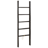Double-Sided Blanket Ladder Black 50 x 50 x 159 cm Bamboo 42027170