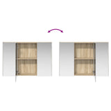 Bathroom Cabinet Set 4 pcs Sonoma Oak Engineered Wood 3406385